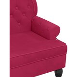vidaXL Klupa s naslonom boja vina 119,5 x 64,5 x 75 cm baršunasta | shoptok.hr