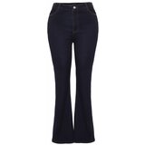 Trendyol Curve Dark Blue High Waist French Leg Jeans Cene