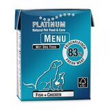 Platinum dog menu fish&chicken 375g Cene