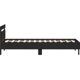  Krevetna konstrukcija s uzglavljem Crni hrast 193 x 95 x 88 cm | shoptok.hr