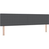 Krevet s opruga kutije Tamno siva i bijela 200 x 200 cm | Eponuda.com
