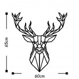 Metalni zidna dekoracija deer 60x65cm | ePonuda.com