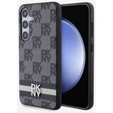 Dkny PU Leather Checkered Pattern and Stripe Samsung Galaxy S24+ Black Ovitek za telefon Vijolična | Shoptok.si