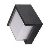 V-tac led zidna lampa 12W 3000K IP65 crna kvadratna Cene