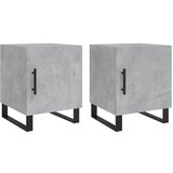 vidaXL Nočna omarica 2 kosa betonsko siva 40x40x50 cm inženirski les, (20808313) | Shoptok.si