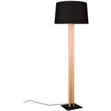 Tri O Crna/u prirodnoj boji stojeća svjetiljka s tekstilnim sjenilom (visina 150 cm) Rahul – | shoptok.hr