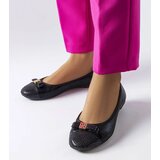 Gemre Black elegant ballerinas with a bow Lastra Cijene