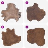  Noćni ormarić Smeđa 40 x 40 x 25 cm Čvrsto drvo iz reciklaže | shoptok.hr