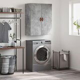 The Living Store Stenska omarica betonsko siva 69,5x34x90 cm - Stenska Omarica, (21435791) | Shoptok.si