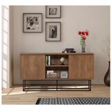 Kalune Design Niska komoda u dekoru oraha u prirodnoj boji 140x72 cm Rodez – | shoptok.hr