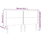  Uzglavlje tamnozeleno 180x5x118/128 cm baršunasto | shoptok.hr