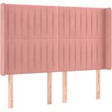  box spring s madracem LED ružičasti 140x200cm baršunasti | shoptok.hr