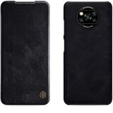 Nillkin Usnjena torbica Qin - Xiaomi Poco X3 / Poco X3 NFC / Poco X3 Pro - črna | Shoptok.si