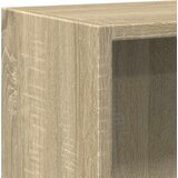Ormarić za knjige s 2 razine boja hrasta 60x30x76,5 cm drveni | Eponuda.com