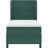  Krevet s opruga kutije Tamnozelena 200 x 80 cm Baršun | shoptok.hr