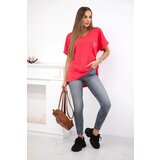 Kesi Cotton blouse with pocket raspberry | shoptok.hr