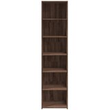  Visoka komoda boja smeđeg hrasta 45x41x185cm konstruirano drvo | shoptok.hr
