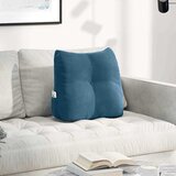 vidaXL Poglavni vzglavnik Modra 45 x 24 x 50 cm Žamet | Shoptok.si