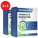 Strong Nature Vitamin K D Mangan Cink, 30+30 kapsula (1+1 GRATIS) u