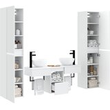  Set namještaja za kupaonicu 5 kom. Bijela 33 x 34,5 x 160 cm | shoptok.hr