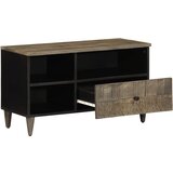Maison Chic TV omarica - TV enota - Televizijska omarica črna 80x33x46 cm trden mangov les, (21698930) Cene