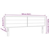  Naslon za glavu Linije Dizajn Tamno Siva 180 cm Tkanina | shoptok.hr