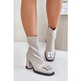 S. BARSKI Lacquered Women's Heeled Boots With Decoration | shoptok.hr