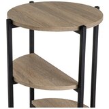 Casa Selección Črn regal v hrastovem dekorju 40x80 cm – | Shoptok.si