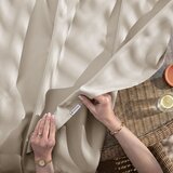Restilo MOLTE curtain, colour: light beige, plain, classic style, silver eyelets, material: Oxford, 155 x 200 cm | shoptok.hr