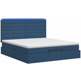  od pjene s madracem i LED-om Plava 180 x 200 cm Tkanina | shoptok.hr
