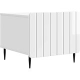  Kava Stol s ladicama Bijela visokog sjaja 49 x 50 x 42 cm | shoptok.hr