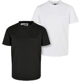 Urban Classics Organic cotton pocket t-shirt for boys, 2 pack, black/white | Shoptok.si