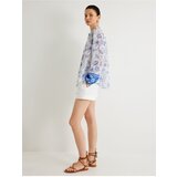 Koton X Melis Ağazat - Floral Collarless Shirt Long Sleeve | ePonuda.com