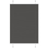 vidaXL Plisirana roleta crna 95x150 cm širina tkanine 94,4 cm | shoptok.hr