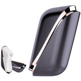 Satisfyer Traveler - potovalni klitoralni irigator za polnjenje (črno-bel) | Shoptok.si