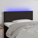 vidaXL LED uzglavlje crno 100x5x78/88 cm od tkanine Cijene