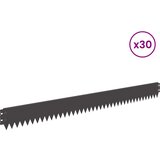  Ograda oko Travnjaka 30 pcs 103 x 10 cm Čelik Crna | Eponuda.com