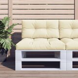 vidaXL Blazine za palete 2 kosa krem blago, (21413857) | Shoptok.si