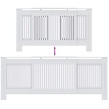  Pokrivač radijatora 2 pcs Bijelo 205 x 20,5 x 81,5 cm | shoptok.hr