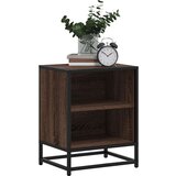vidaXL Noćni ormarić smeđi hrast 40x31x50 cm Konstruirano drvo i metal | shoptok.hr