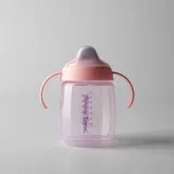 čašica s usnikom i ručkama, 6m+, 240ml pink 448011