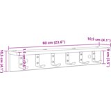  Nadwyčajna obešalnik za plašče Bela 60 x 10,5 x 10,5 cm, (5000200661) | Shoptok.si