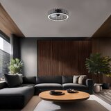 Brilliant LED stropno svetlo sa ventilatorom CAPO LED/36W/230V crno + daljinski upravljač | Eponuda.com