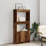 vidaXL Visoka komoda boja staro drvo 63x33x140 cm konstruirano drvo | shoptok.hr