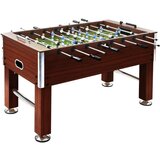 vidaXL Miza za namizni nogomet iz jekla 60 kg 140x74,5x87,5 cm rjava cene