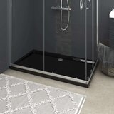 vidaXL Pravokotna ABS tuš kad črna 70x120 cm Cene