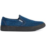 Shelvt Blue glitter slip on sneakers | shoptok.hr