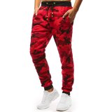 DStreet Men's Jogger Sweatpants Camo-Red | Shoptok.si