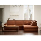 Maison de Rêve Kutna garnitura od šenila u bakrenoj boji (s desnim kutom/u obliku slova L) Kirou – | shoptok.hr