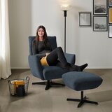 Dieter Knoll FOTELJ, modra tekstil | Shoptok.si